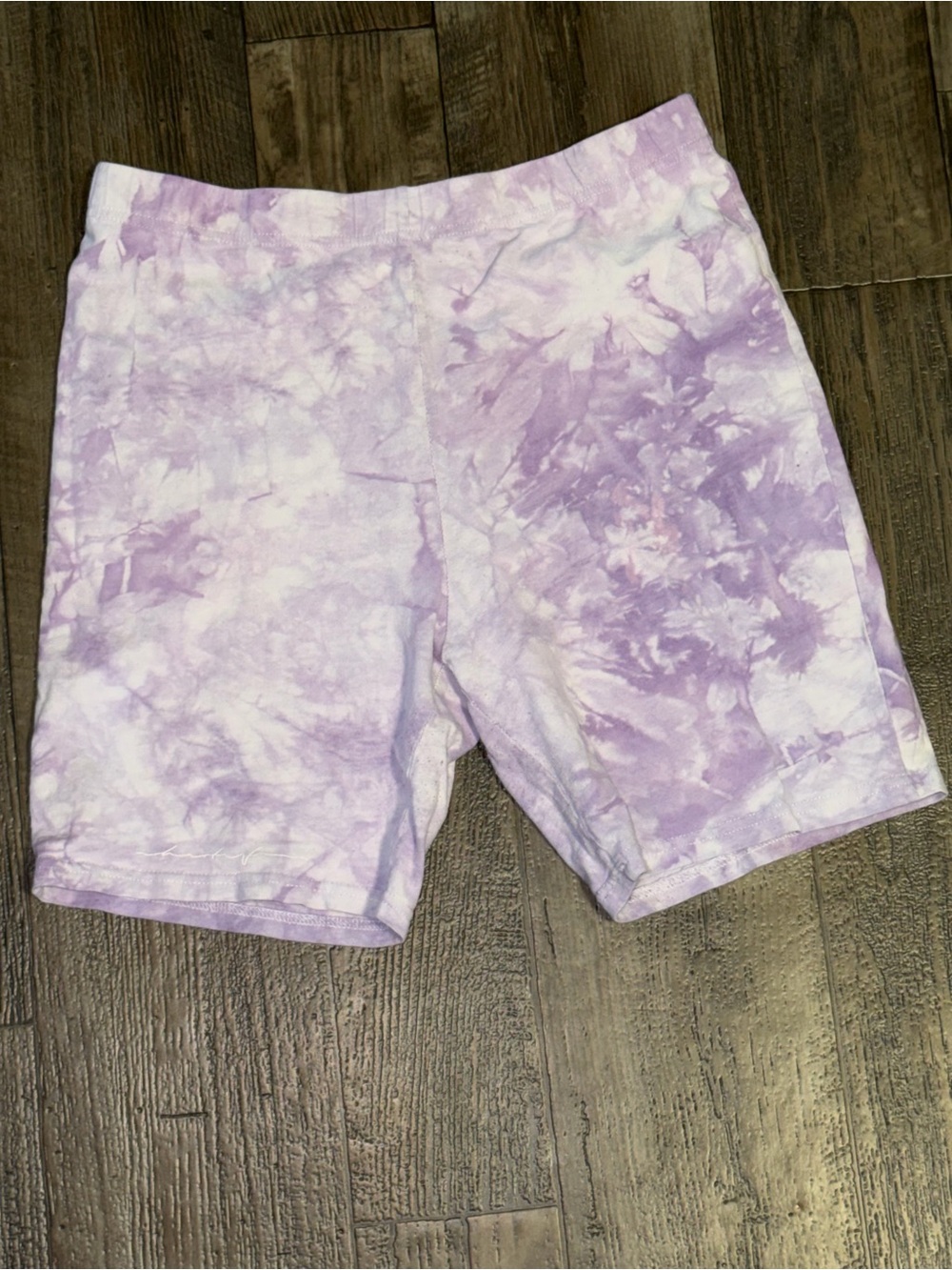 SHEIN Lavender Tie-Dye Women’s Bike Shorts